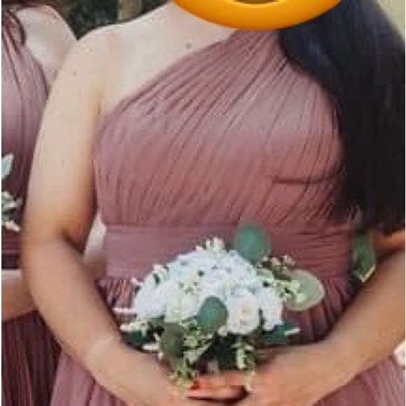 Gently worn Azazie Amethyst Chifron material Bridesmaid Dress. Size 8 - Picture 5 of 14